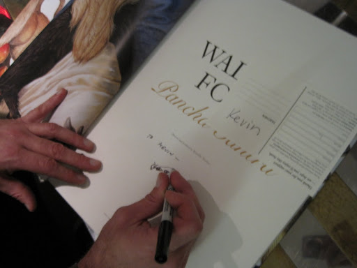 Here's Walton drawing in my book. The illustration makes it so much more personal!