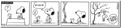 Peanuts 1972-11-10 - Snoopy as a bat