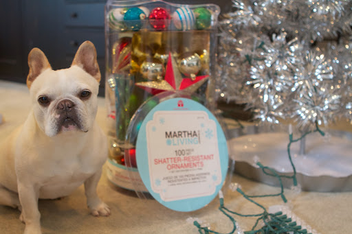 We also have this 100 piece set of shatter-resistant ornaments to hang on the tree.  They're so classic and colorful.