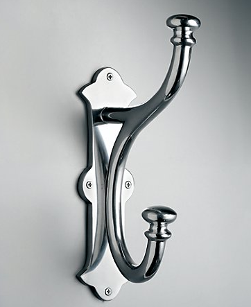 A polished hook is an easy and inexpensive way to elevate the style of your entryway. (restorationhardware.com) A polished hook is an easy and inexpensive way to elevate the style of your entryway. (restorationhardware.com)