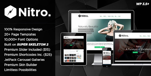 Nitro: Responsive MultiPurpose Theme - Corporate WordPress