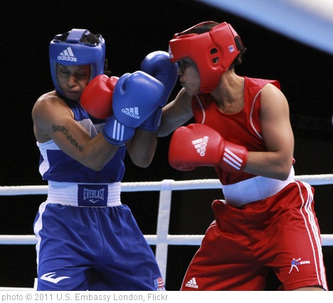 'USA's Queen Underwood and Team GB's Natasha Jones in action' photo (c) 2011, U.S. Embassy London - license: http://creativecommons.org/licenses/by-nd/2.0/