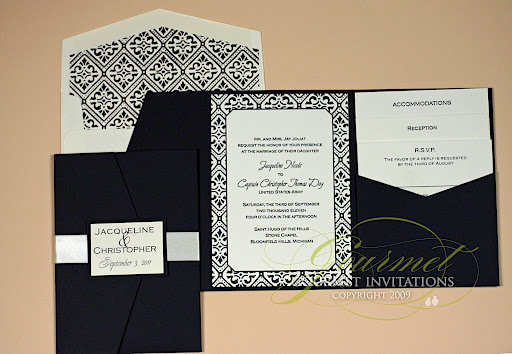 Posted in Wedding Tagged cream and navy wedding invitations