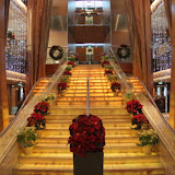 The Grand Staircase Decorated For The Holidays - Celebrity Summit