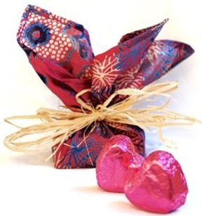valentine truffles in silk furoshiki valentine truffles in silk furoshiki