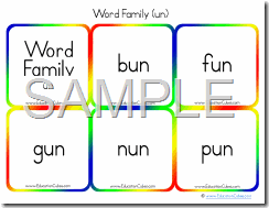 Word Family (un)