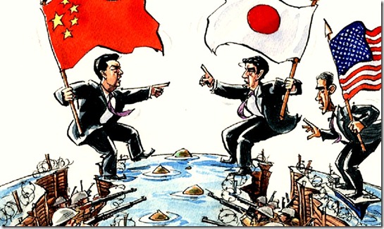War- Japan-China and USA watching