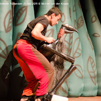 Boekids in de Bibliotheek Rotterdam 21 mei 2011. Bijzondere poppentheatervoorstelling uit BraziliË: Theatro Munganga met Bichos do Brasil.