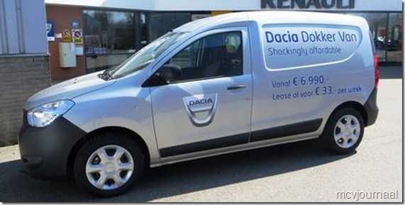 Dacia Dokker Van vanaf 6990 euro