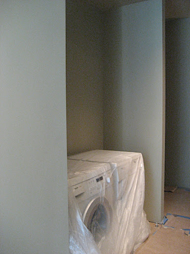 And voila. Now I have to think about shelves, storage and organizational tools.