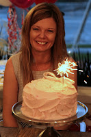 Nelly with her fairy floss cake