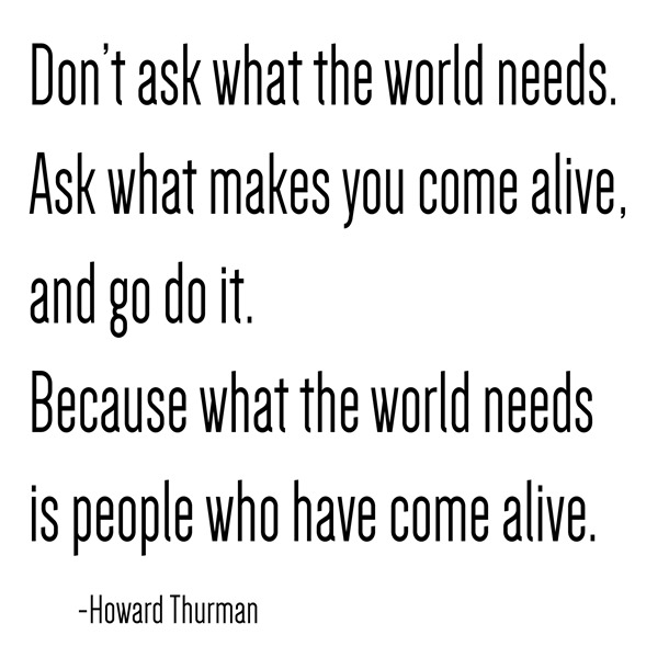 alive -- howard thurman