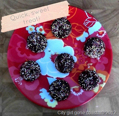 Choc sprinkle bread