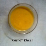 carrot kheer Car