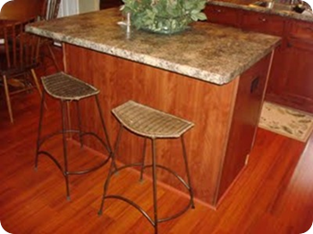 kitchen island before