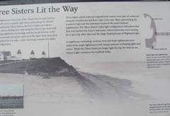 Cape COd 3 sisters lighthouse sign Cape COd 3 sisters lighthouse sign