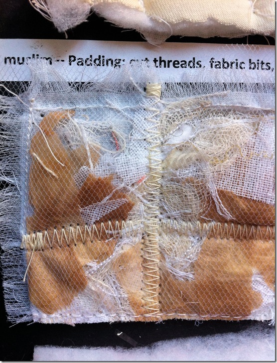 Wadded sample THREE Wadded sample THREE