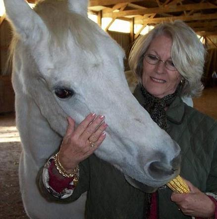 A mother is a person who, seeing there are only four pieces of pie for five people, promptly announces she never did care for pie. --Tenneva Jordan (In photo: Delia and one of her beloved equine children) A mother is a person who, seeing there are only four pieces of pie for five people, promptly announces she never did care for pie. --Tenneva Jordan (In photo: Delia and one of her beloved equine children)