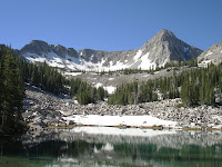 Lower Maybird lake and the Pfeifferhorn