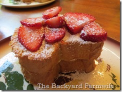 strawberry cream cheese French toast - The Backyard Farmwife