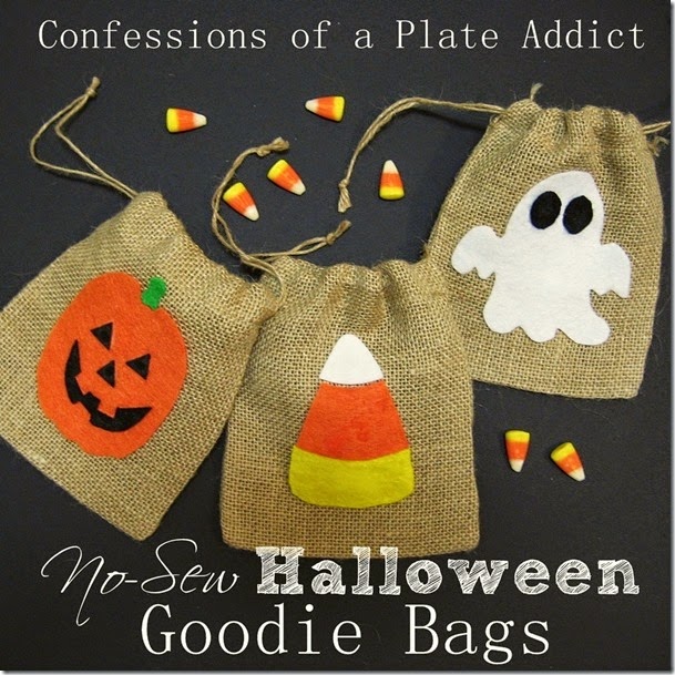 CONFESSIONS OF A PLATE ADDICT No-Sew Halloween Goodie Bags CONFESSIONS OF A PLATE ADDICT No-Sew Halloween Goodie Bags