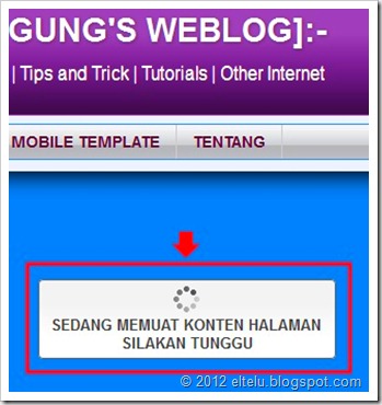 ELTELU - Tampilan Teks Pesan Pembuka Ketika Loading Halaman ELTELU - Tampilan Teks Pesan Pembuka Ketika Loading Halaman