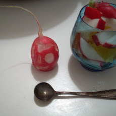 Picado de Rabana Verrine with Red Radishes