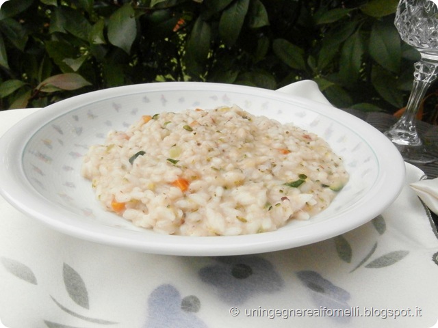 risotto alici zucchine mozzarella fiordilatte vialone nano riso