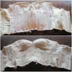 The inside and outside views of the bodice construction.