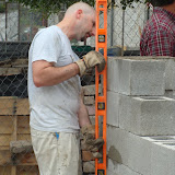 Jon was team leader again this year, meaning he took care of the logistics of making the trip happen ahead of time.  While on the worksite, though, he's just a lowly grunt.