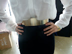 Melissa tried on this Matthew Williamson metal belt from Net-A-Porter.com.