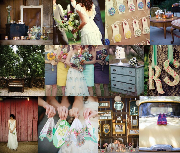 FOTOS: Casamento com decoração vintage e artesanal – Conheça o estilo ‘Homespun’. decoracao casamento vitage - homespun 001