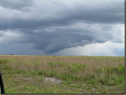 storm clouds on prairie