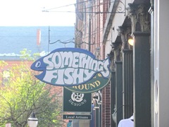 11.2011 Maine Portland something fishy sign