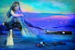 Dolphin Mermaid Pearls Ocean