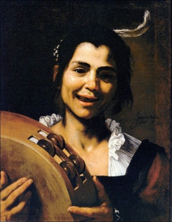 Ribera, La jeune fille au tambourin Ribera, La jeune fille au tambourin