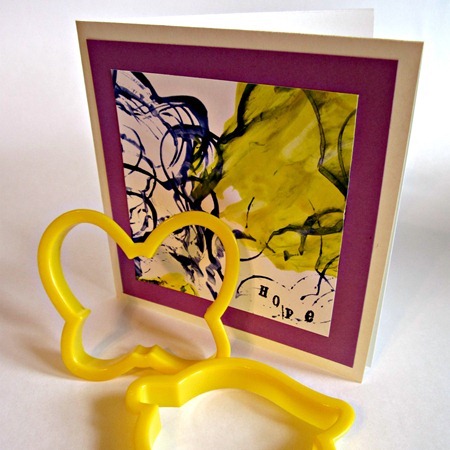 Kids Craft: Butterfly Cookie Cutter Stamped Cards For Cancer
