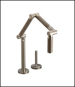 Kohler Articulatin deck-mount faucet-bronze