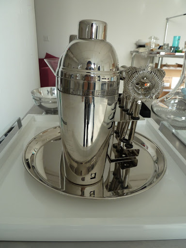 We loved the cocktail shaker and seven-piece barware set from the Martha Stewart Collection at Macy's.