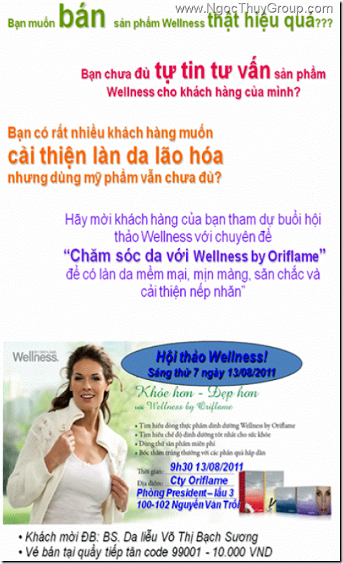 Oriflame - Hoi Thao Wellness 13-08-2011