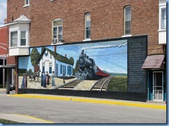 4163 Indiana - Ligonier, IN - mural on E 3rd St at corner of Cavin St - Ligonier Depot