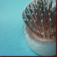 Brushing hair loss image