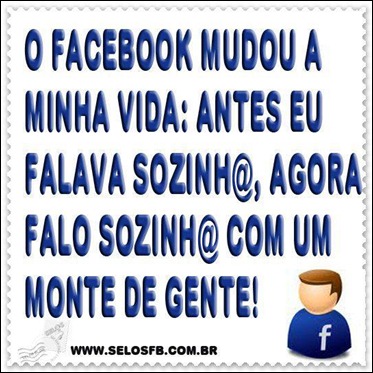 solidão acompanhada no facebook