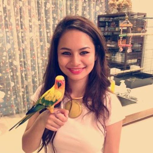 izara aishah, vanila coklat