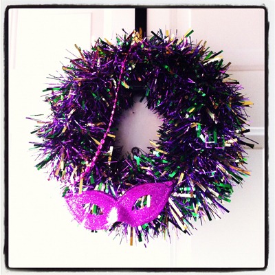 mardis gras wreath