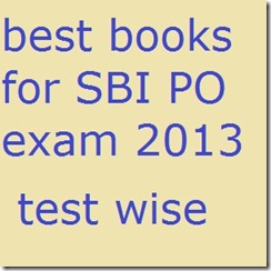best books for SBI PO exam 2013