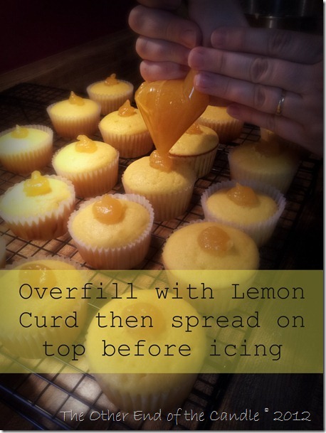 Lemon Curd filled Cupcakes
