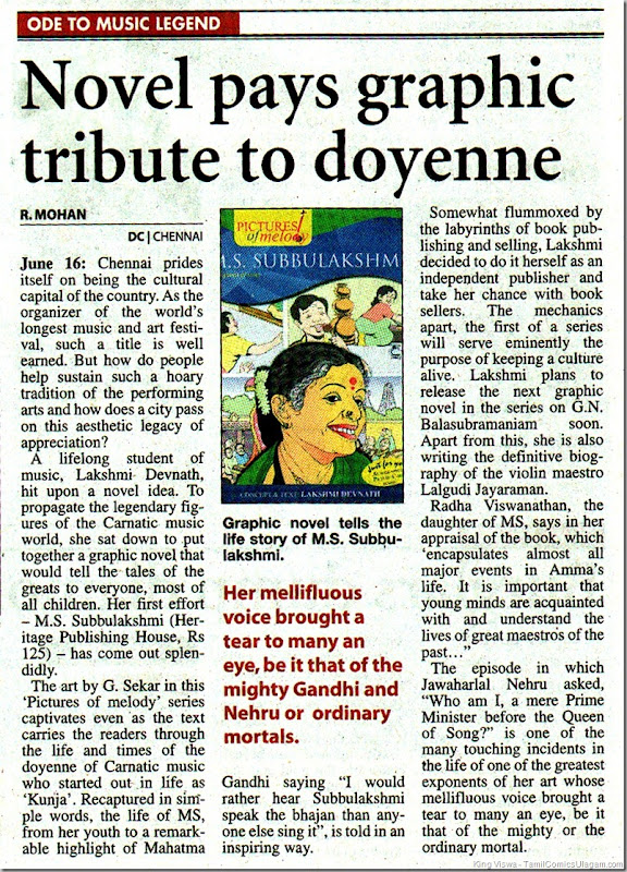 Deccan Chronicle Chennai Edition Dated 17062011 Page 02 Book Review Pictures of Music