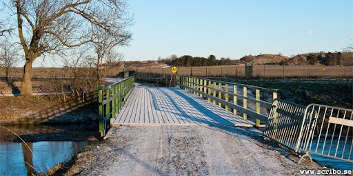 Klastorpsbron med ny beläggning och räcken