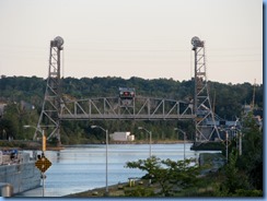 8008 St. Catharines - Welland Canals Centre at Lock 3 - Viewing Platform - Tug SPARTAN with barge SPARTAN II (a 407′ long tank barge) upbound towards Glendale Lift Bridge